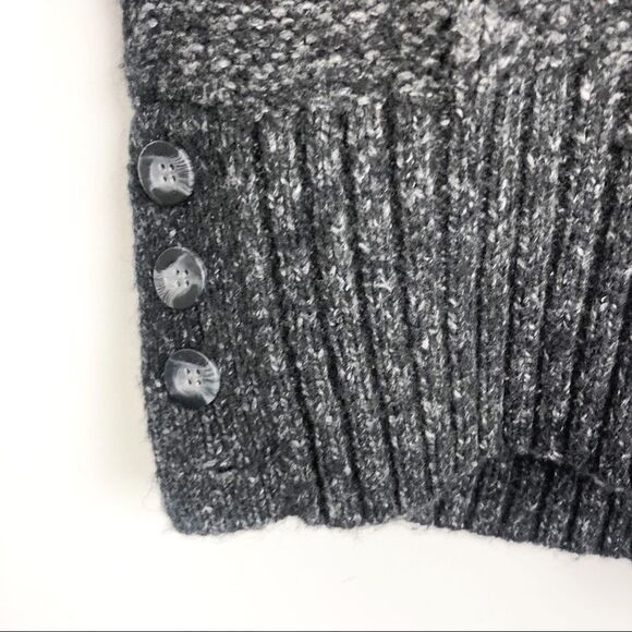 BCBGMAXAZRIA | Sweater Tunic or Dress Gray Black Heathered Women’s Size Medium - Picture 5 of 9